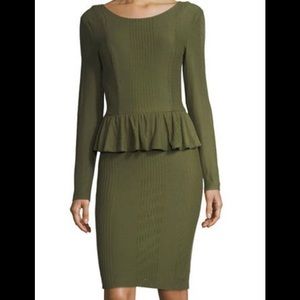 Cynthia Steffe Florence Long-Sleeve Peplum Dress